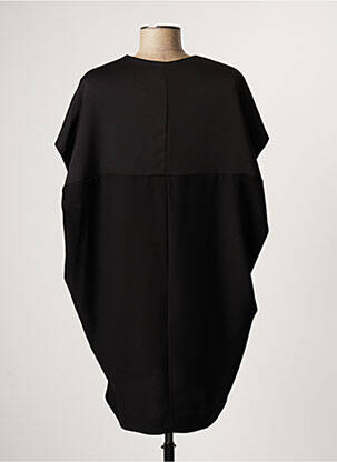 Tunique manches courtes col v noir LAUREN VIDAL femme