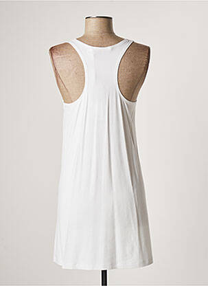 Robe courte sans manche sans manche beige LAUREN VIDAL femme