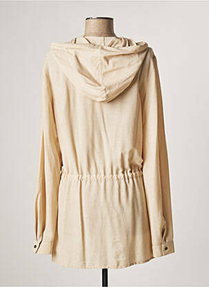Tunique manches longues fermeture boutonnée sur le devant beige LAUREN VIDAL femme