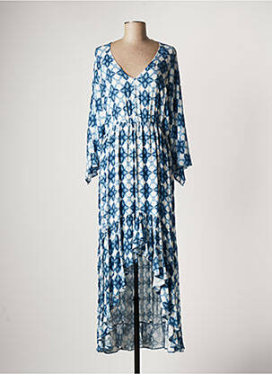 Robe longue bleu LAUREN VIDAL pour femme
