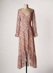 Robe longue rose LAUREN VIDAL pour femme seconde vue