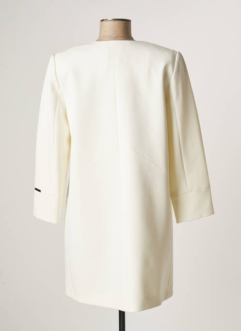 Manteau long beige LAUREN VIDAL pour femme