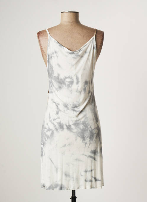 Robe mi-longue gris LAUREN VIDAL pour femme
