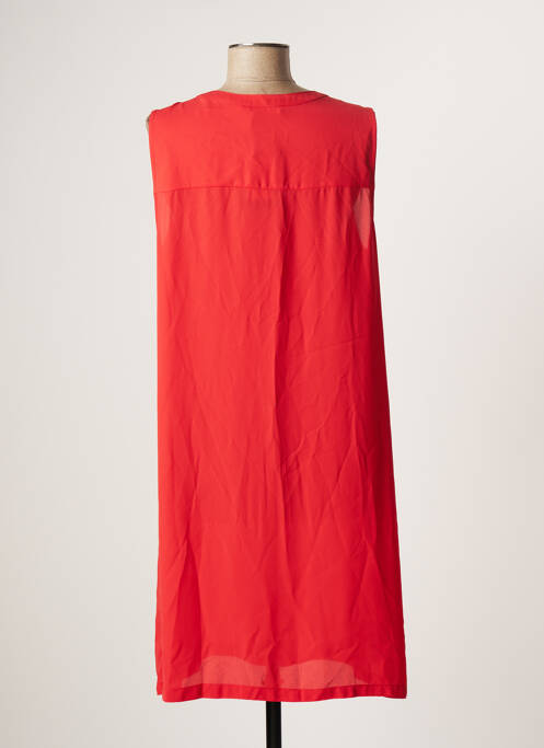 Robe mi-longue rouge LAUREN VIDAL pour femme
