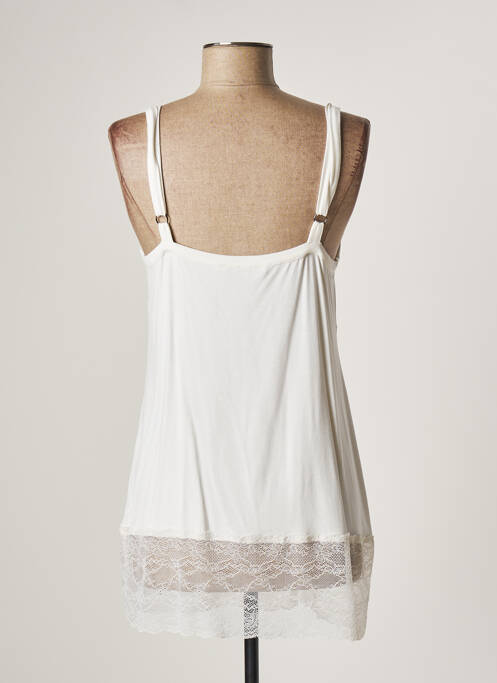 Tunique manches longues beige LAUREN VIDAL pour femme