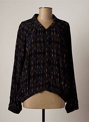 Veste casual poches bleu LAUREN VIDAL femme