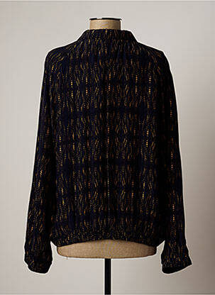 Veste casual poches bleu LAUREN VIDAL femme