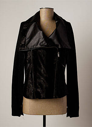 Veste casual poches noir LAUREN VIDAL femme