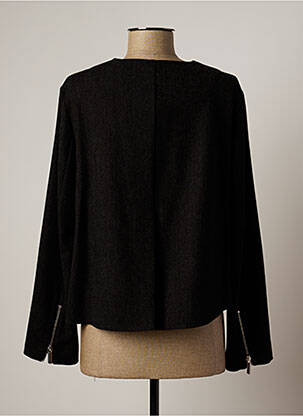 Veste casual col rond gris LAUREN VIDAL femme