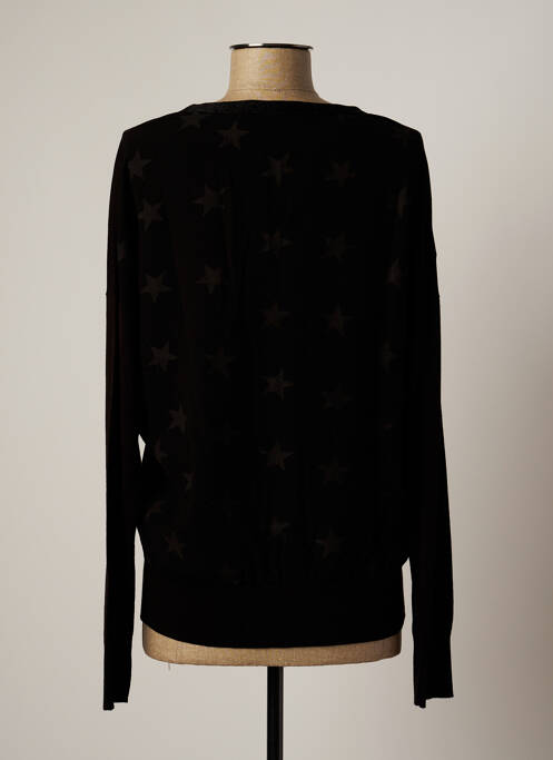 Gilet manches longues noir LAUREN VIDAL pour femme