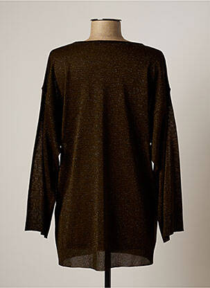 Pull col v manches longues vert LAUREN VIDAL femme