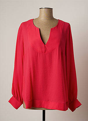 Blouse manches longues manches longues rose LAUREN VIDAL femme