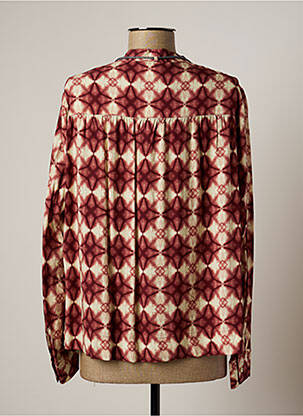 Blouse imprimé fantaisie manches longues rose LAUREN VIDAL femme