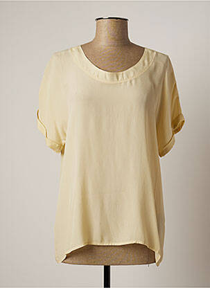 T-shirt beige LAUREN VIDAL pour femme