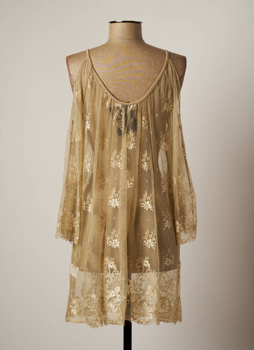 Tunique manches longues beige LAUREN VIDAL pour femme