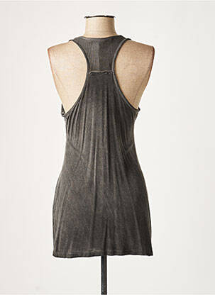 Tunique sans manche col rond gris LAUREN VIDAL femme