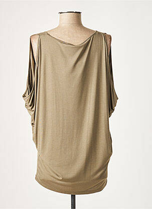Tunique sans manche coupe fluide vert LAUREN VIDAL femme