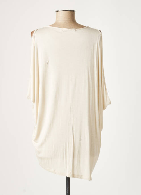 Tunique sans manche beige LAUREN VIDAL femme