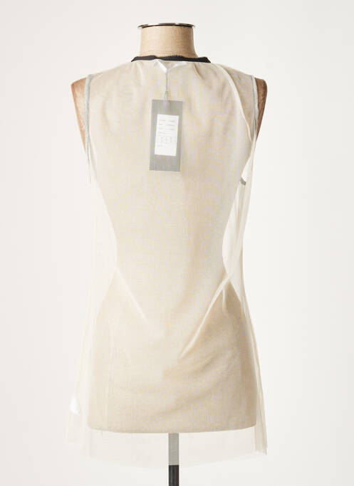 Tunique sans manche beige LAUREN VIDAL pour femme