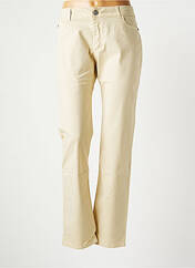 Pantalon droit beige EVALINKA pour femme seconde vue