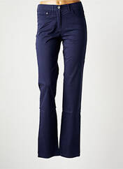 Pantalon droit bleu JOCAVI pour femme seconde vue
