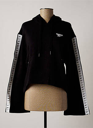 Sweat-shirt à capuche noir REEBOK femme