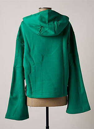 Sweat-shirt à capuche vert REEBOK femme