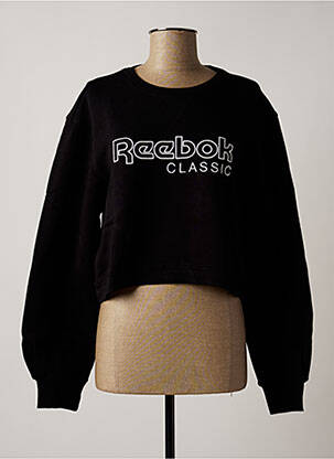 Sweat-shirt sans capuche noir REEBOK femme