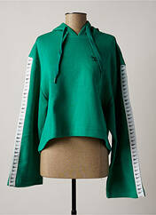Sweat-shirt à capuche vert REEBOK pour femme seconde vue