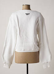Sweat-shirt blanc REEBOK pour femme seconde vue