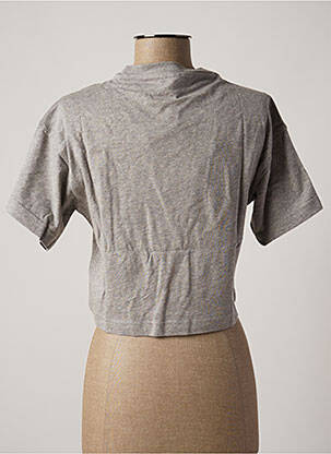 T-shirt coupe droite manches courtes gris REEBOK femme