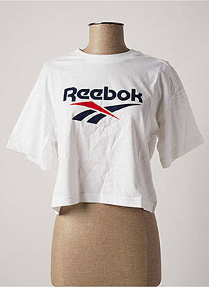 T-shirt sérigraphie manches courtes blanc REEBOK femme