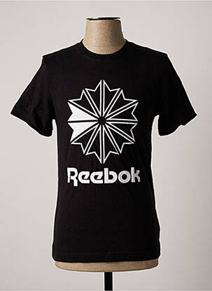 T-shirt coupe cintrée manches courtes noir REEBOK homme