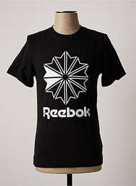 T-shirt coupe cintrée manches courtes noir REEBOK homme