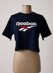T-shirt bleu REEBOK pour femme seconde vue