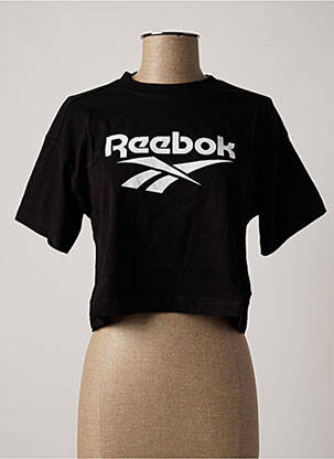 T-shirt noir REEBOK pour femme
