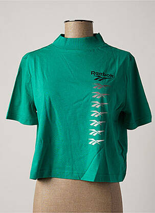 T-shirt vert REEBOK pour femme