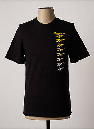 T-shirt noir REEBOK pour homme