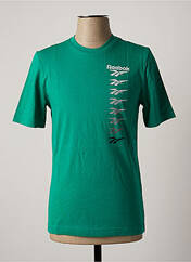 T-shirt vert REEBOK pour homme seconde vue