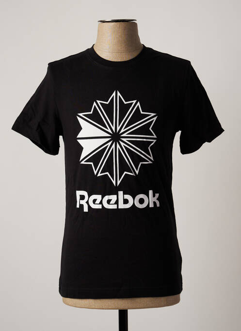 T-shirt coupe cintrée manches courtes noir REEBOK homme