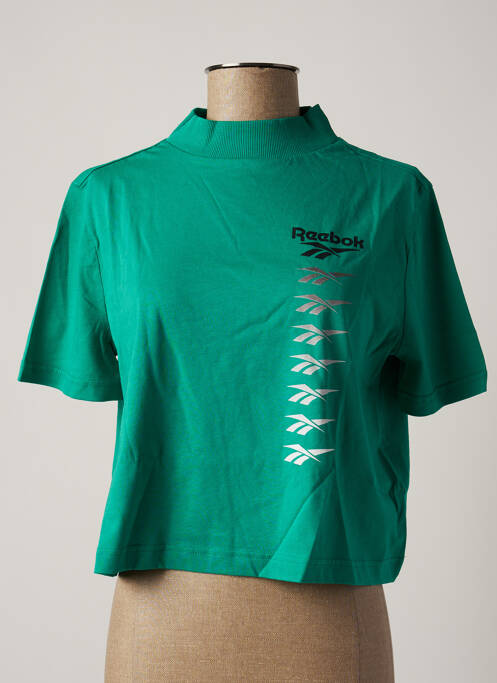 T-shirt vert REEBOK pour femme