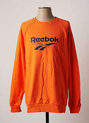 Sweat-shirt stretch manches longues orange REEBOK homme