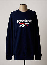 Sweat-shirt finition bords-côtes manches longues bleu REEBOK homme