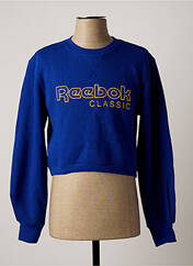 Sweat-shirt bleu REEBOK pour femme seconde vue