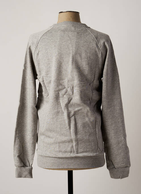 Sweat-shirt finition bords-côtes manches longues gris REEBOK homme