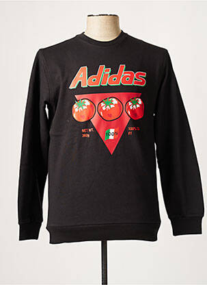 Sweat-shirt sans capuche noir ADIDAS homme