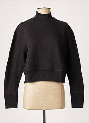 Sweat-shirt stretch manches longues noir ADIDAS femme