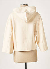Sweat-shirt à capuche beige ADIDAS pour femme seconde vue