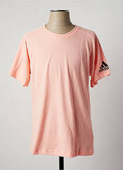 T-shirt rose ADIDAS pour homme seconde vue