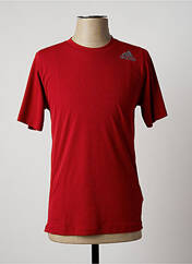 T-shirt rouge ADIDAS pour homme seconde vue